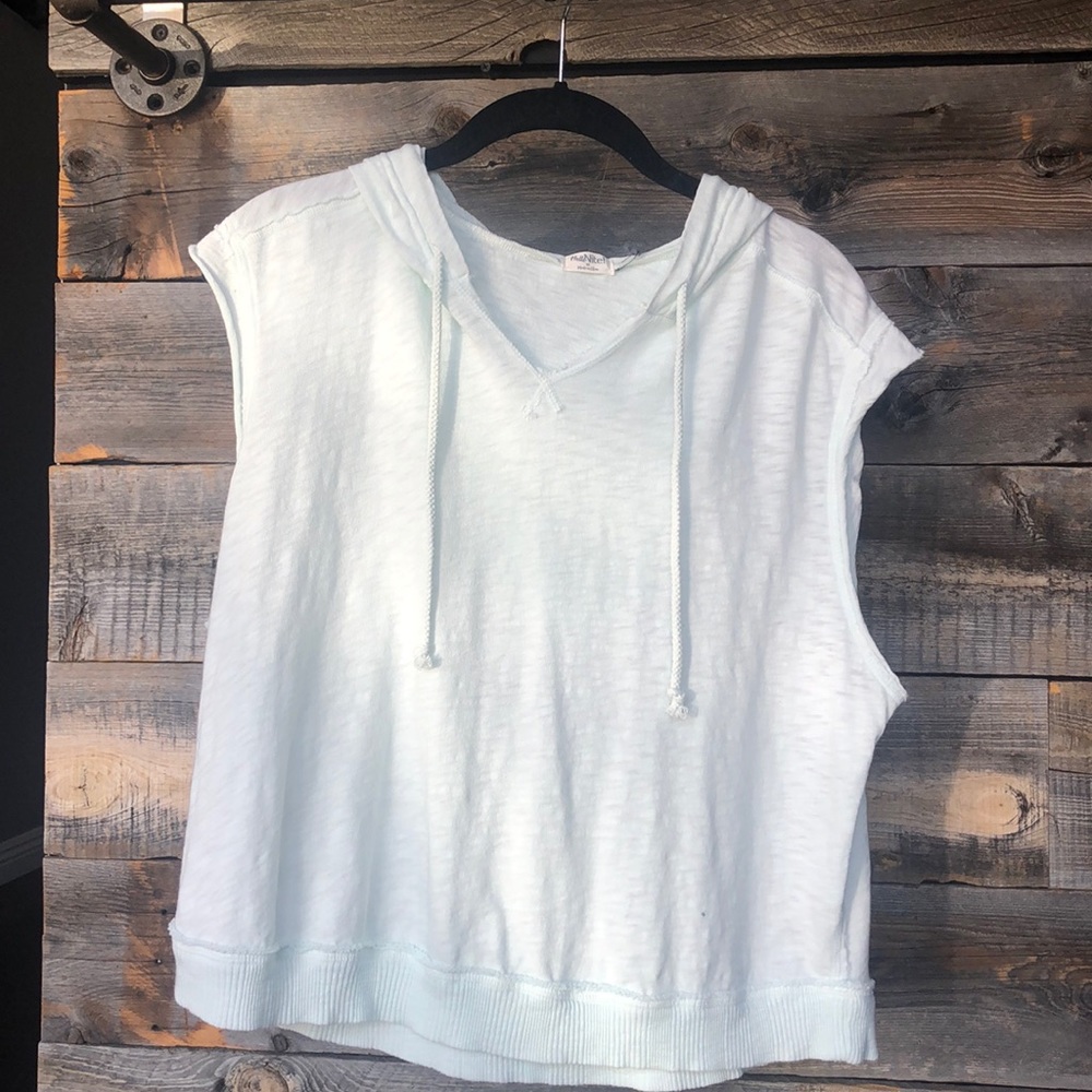 Slub Sleeveless Hoodie